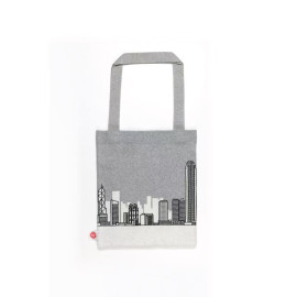 維港景色托特包 - 灰色 