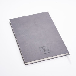 B5區徽筆記本 - 灰色