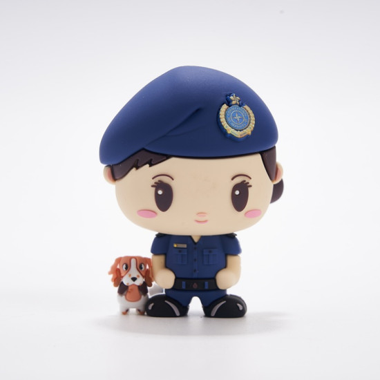 懲教署Q版手辦-警衛犬隊一對
