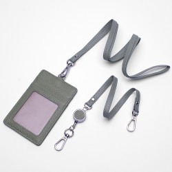 紫荊花款真皮卡套配掛繩 紫荊花款真皮卡套配掛繩