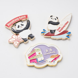 熊貓-風帆造型冰箱貼