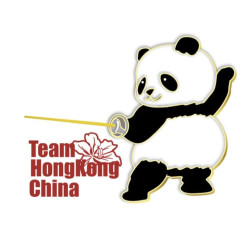 熊貓-劍擊造型冰箱貼