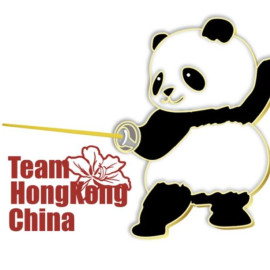 熊貓-劍擊造型冰箱貼