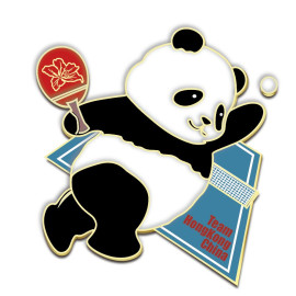 熊貓乒乓球造型冰箱貼